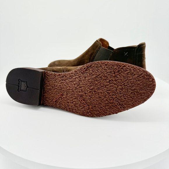 NWT Trask Suede Ankle Boots Olive/ Brown Shade Size 7.5 - Picture 3 of 13